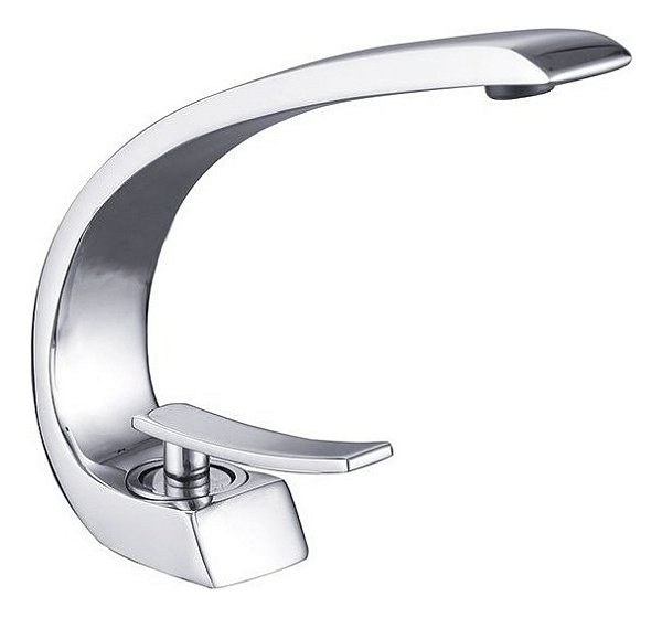 Dc6018a Torneira Banheiro Monocomando Meia Lua Cromada
