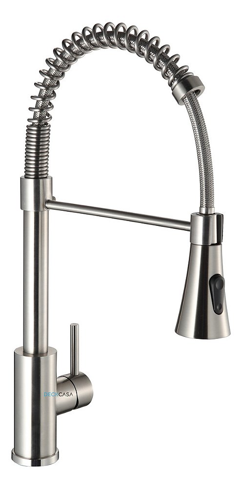 Dcan-1002e Torneira Cozinha Monocomando Gourmet 2 Jatos Escovado