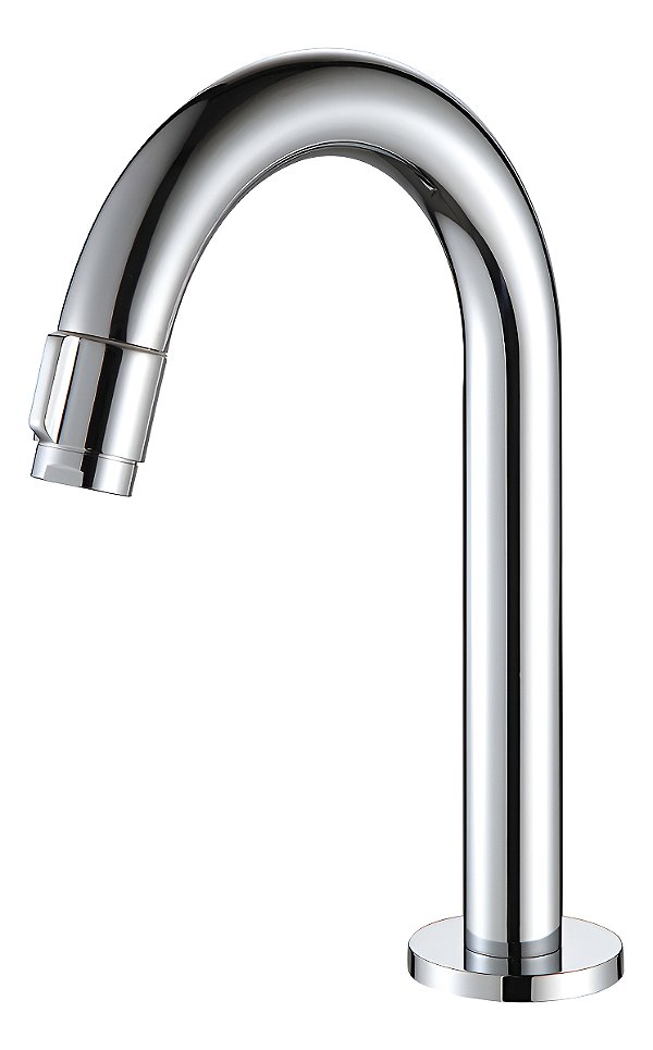 Dctf6630a Torneira Banheiro Baixa Redonda Inox Abre Fecha Bico Cromada