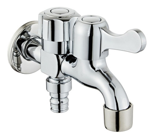 Dctf6702a Torneira De Tanque Dupla Saida Em Metal Cromado