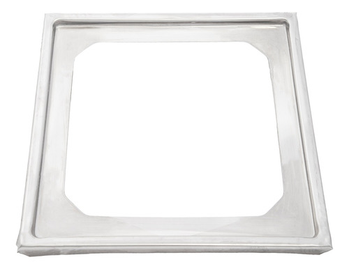 Hg760 Porta Grelha Quadrado 15x15 Em AÇo Inox Cromado