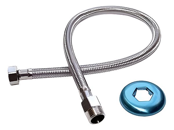 Mf9702 Engate FlexÍvel Inox TranÇado 40cm Macho X FÊmea 1/2