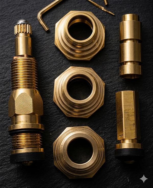 Salva Registro Universal Chuveiro Pressão Zamak Bronze
