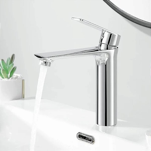 Torneira Banheiro Monocomando Inox Cromada