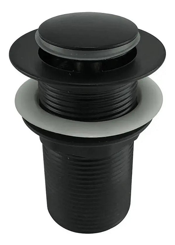 Válvula Click para Lavatório 1.1/4" Preto Fosco Black Matte