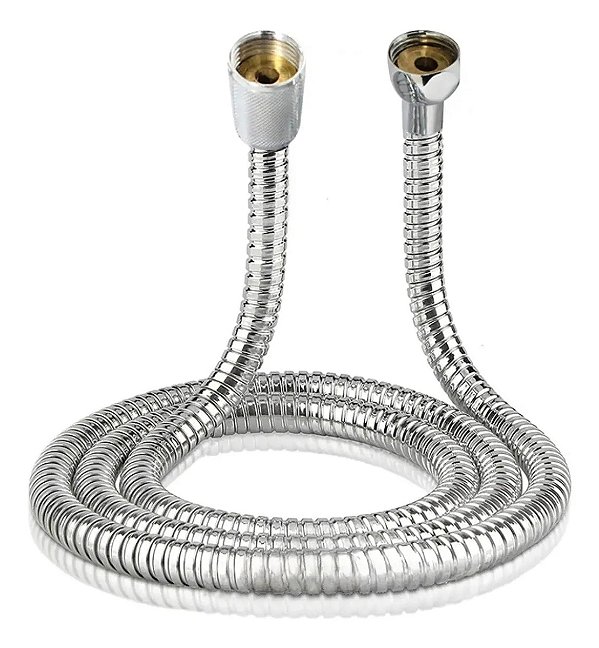 Engate Mangueira Flexível Para Ducha Higênica Em Aço Inox 1/2" 2,00 metros