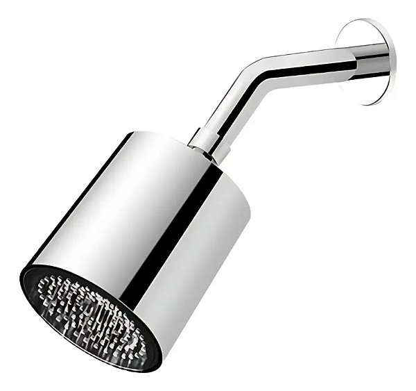 Ducha Chuveiro Redondo Para Aquecedor Solar E Gás Cromado