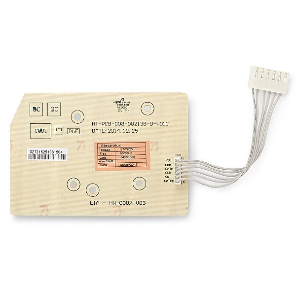 Placa de Interface Lavadora Electrolux - LAC09 LTD09 LTD15 - Cód. 64503063 / 41029035 | SKU 104744