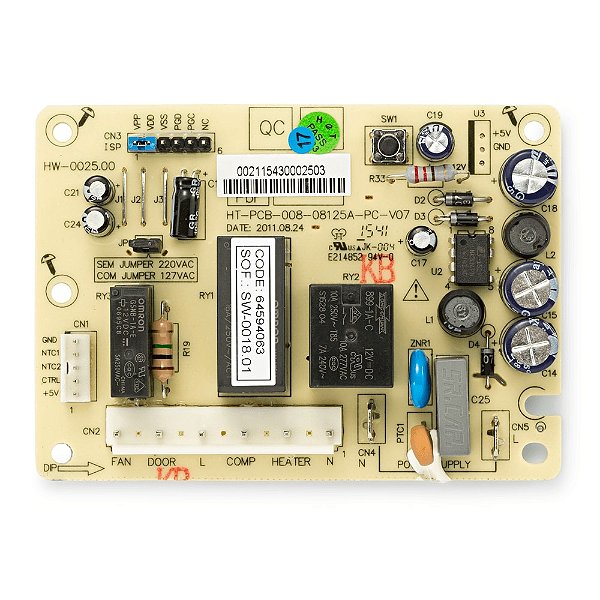 Placa Eletrônica de Potência Bivolt para Refrigerador Electrolux - Cód. 64594063 | SKU 108086
