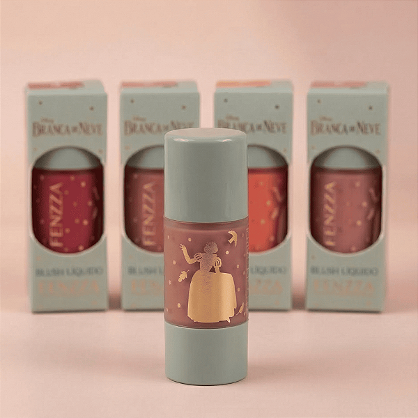 Blush Líquido Branca de Neve - 4 Cores - Edição Limitada - Disney & Fenzza