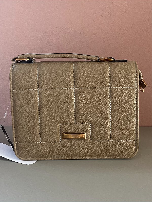 Bolsa marrom Estruturada com Alça de Mão
