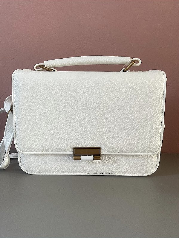 Bolsa Feminina Branca Estilo Clássico