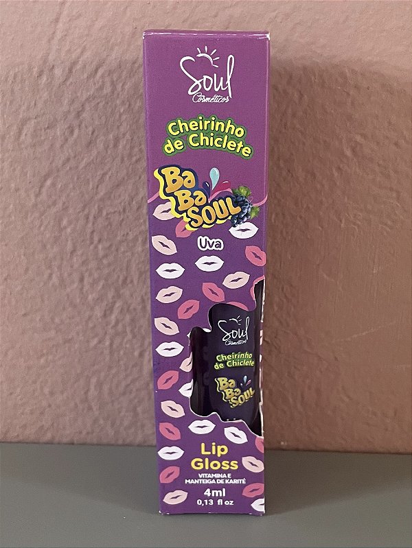 Gloss Labial Cheirinho de Chiclete Uva 4ml