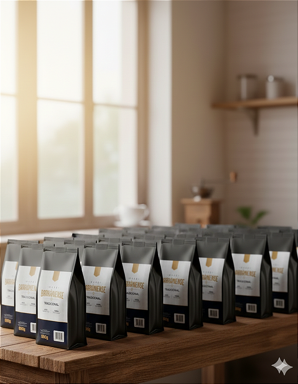 Kit Corporativo 40 Pacotes 500g Café Tradicional Torra Média/Escura 100% Arabica - Atacado