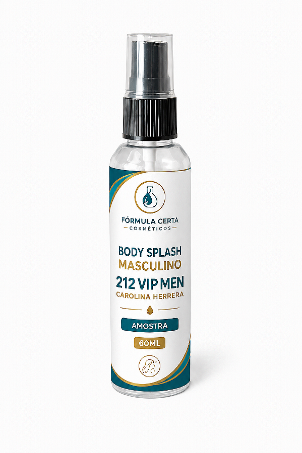 BODY SPLASH MASCULINO 212VIP MEN 60ML AMOSTRA