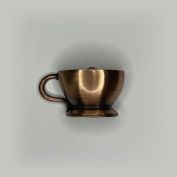 XÍCARA RETRÔ COBRE VELHO