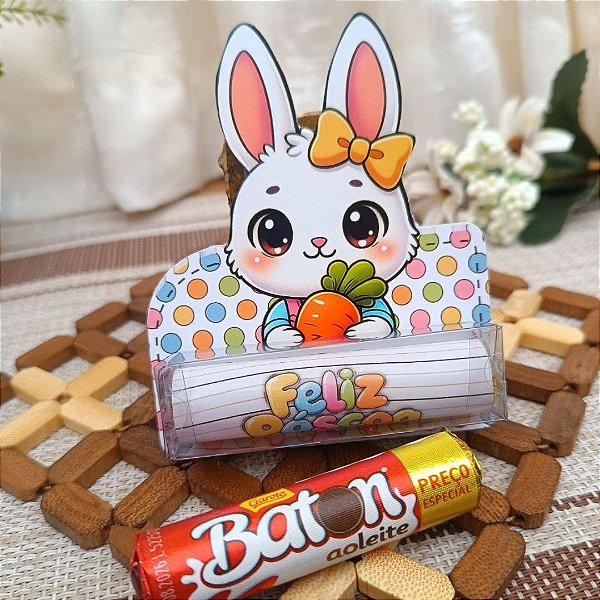 Kit Caixa Baton - Coelhinho - 3,5,10,15 ou 20 unidades