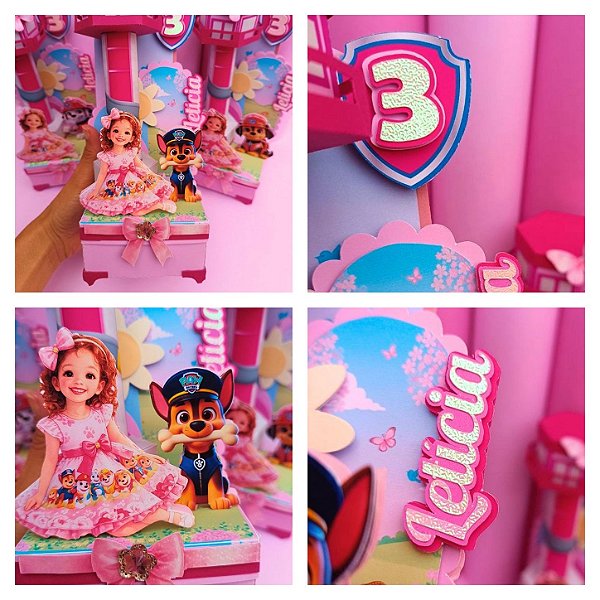 Kit Festa Patrulha Canina Skye- Linha Safira – Lembrancinhas Personalizadas
