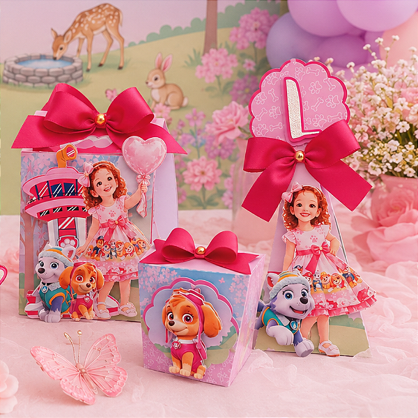Kit Festa Patrulha Canina Skye |Linha Topázio | Lembrancinhas Personalizadas