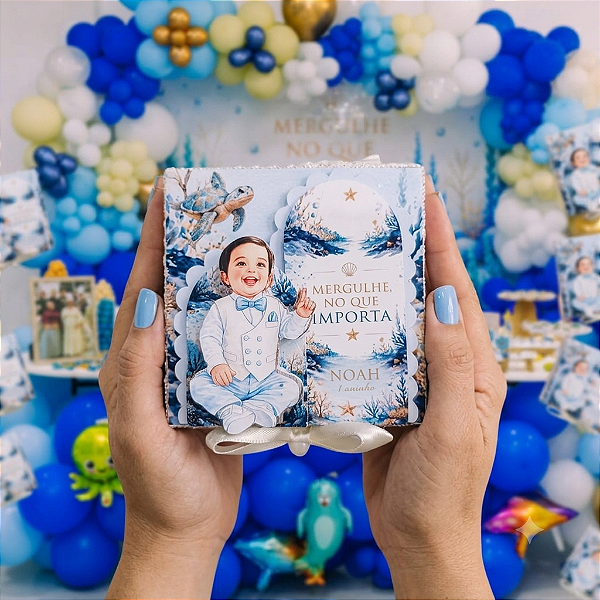 Kit Festa Fundo do Mar | Lembrancinhas Personalizadas |Premium