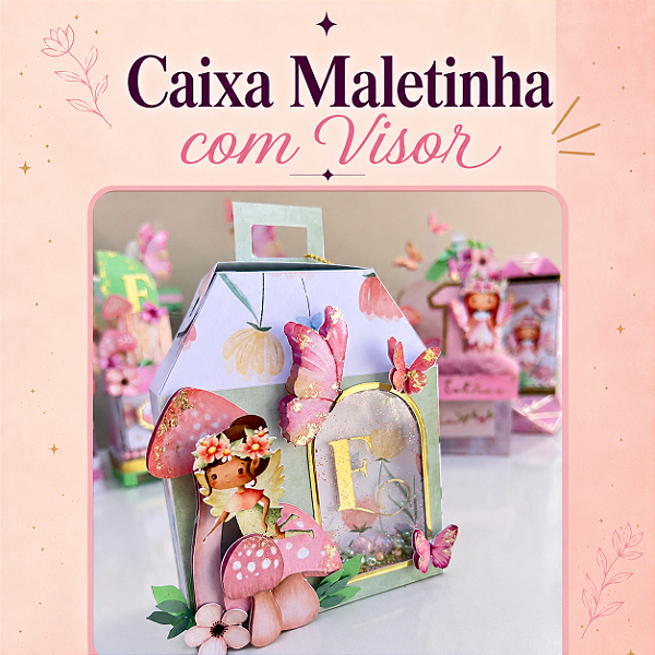 Kit Festa |Linha Diamante | Caixa Maletinha c/Visor | Lembrancinhas Personalizadas |Premium