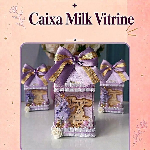 Kit Festa |Linha Diamante | Caixa Milk Vitrine | Lembrancinhas Personalizadas | Premium