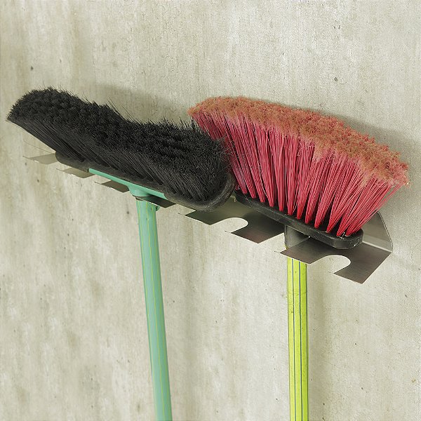 Suporte para Vassouras e Rodinhos em Inox