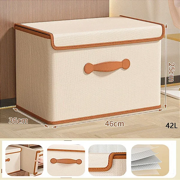 Caixa de armazenamento de brinquedos de roupas dobrável