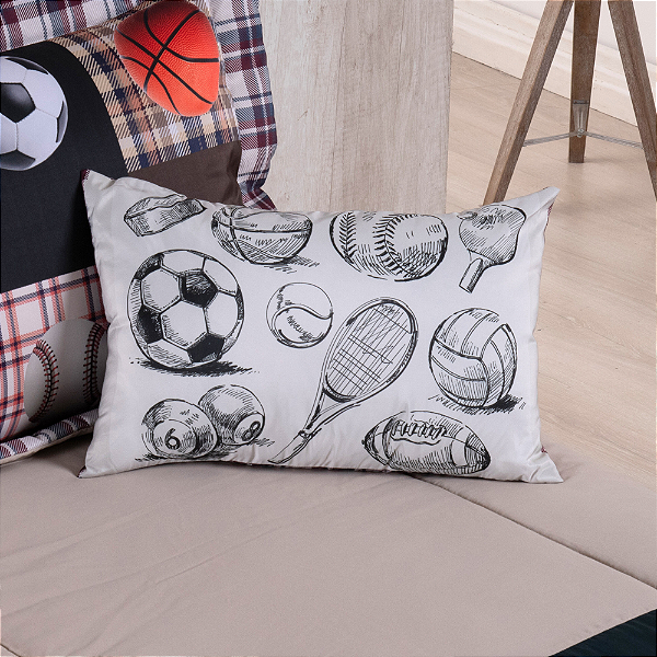 Kit Edredom Estampado Boy 4 Peças Solteiro 100% Poliéster 300 Fios Estampado