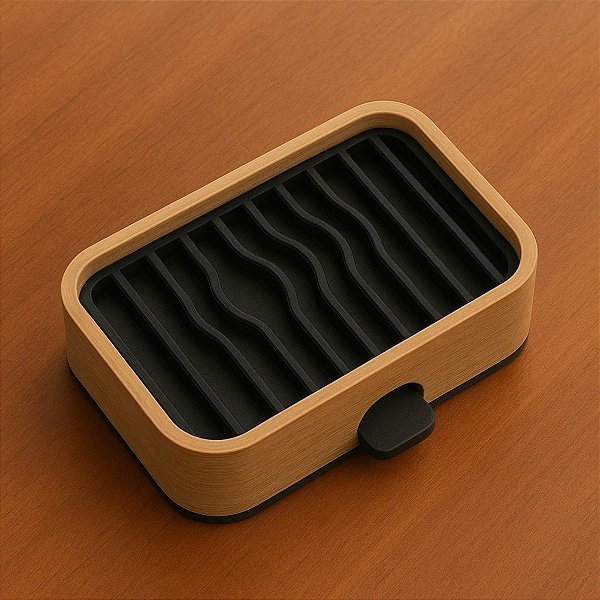 Saboneteira Inteligente Marrom e preto