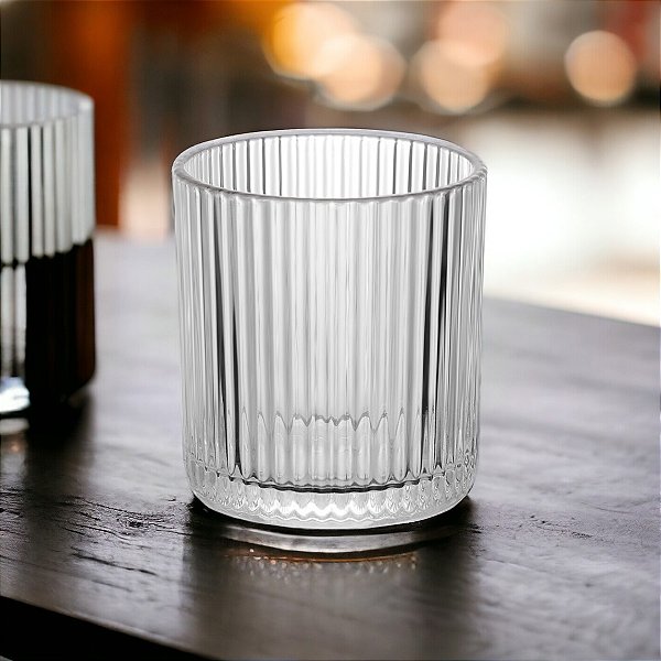 Copo Baixo Graffiato 320ml 6 Peças De Vidro Whisky Hauskraft