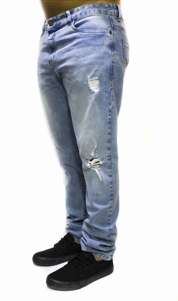 calça jeans skatista