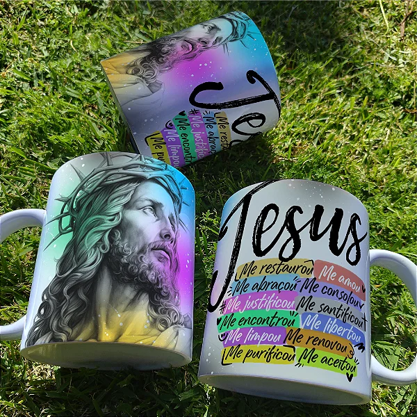Caneca Jesus me restaurou Personalizada 325ml