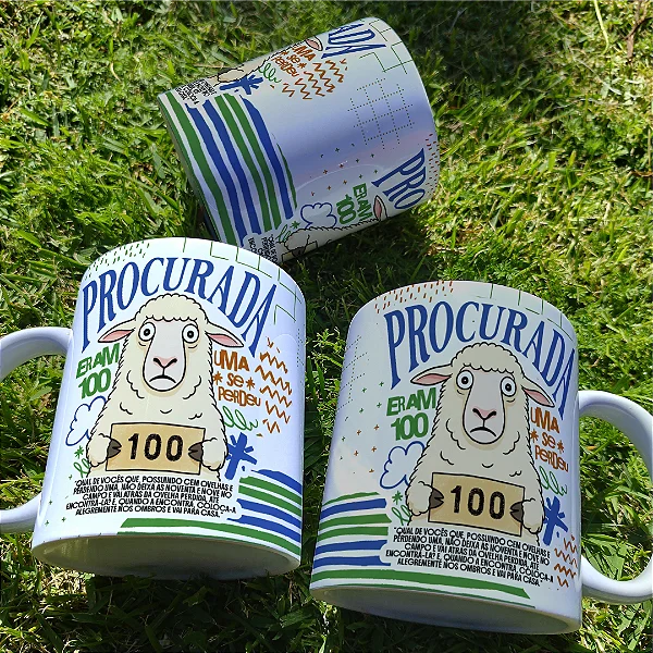Caneca Eram 99 Ovelhas Personalizada 325ml