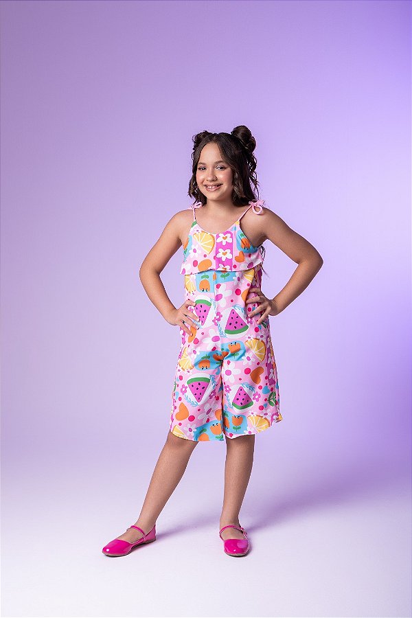 Macacão Pirueta Rosinha