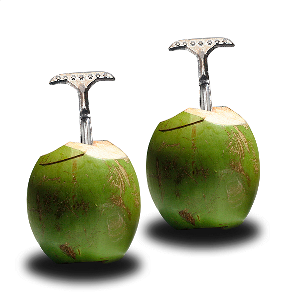 Kit 2 Furador De Coco Verde Abridor De Coco De Alumínio