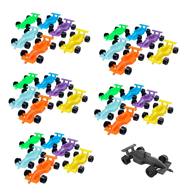 Kit 60 Mini Carrinhos Fórmula 1 Festa Infantil Lembrancinha