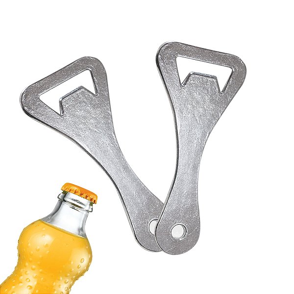 Kit com 2 Abridor De Garrafas Grande Gigante Alumínio Batido