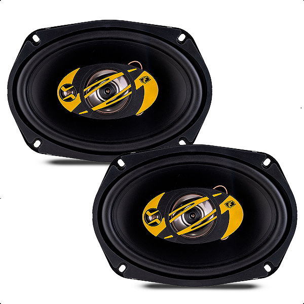 Par Alto-falantes Eros Eleve 6x9 Polegadas EL69T240 Triaxial - 120W RMS - 4 Ohms