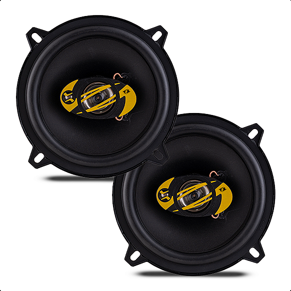 Par Alto-falantes Eros Eleve 5 Polegadas EL5T120 Triaxial - 60W RMS cada - 4 Ohms