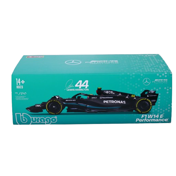 Miniatura Bburago 1:24 Mercedes-AMG F1 W14 E Performance #44 – Lewis Hamilton
