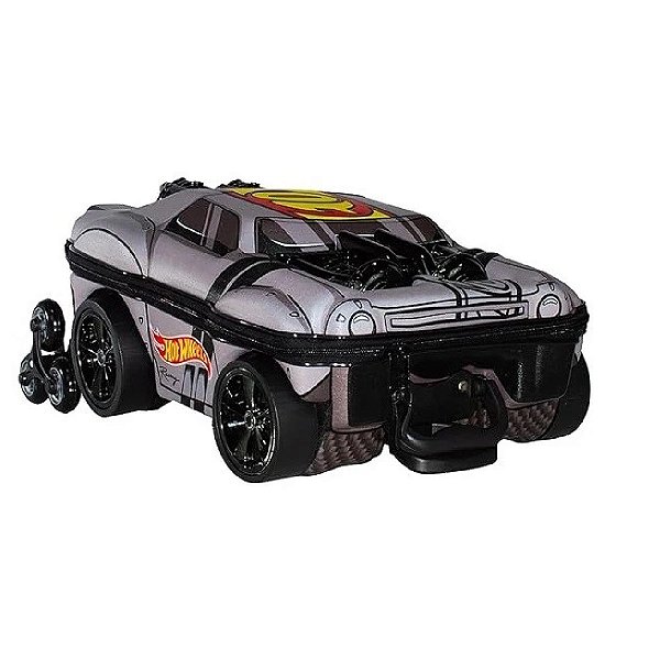 Mochila Escolar de Rodinhas Hot Wheels Night Shifter 3D Maxtoy