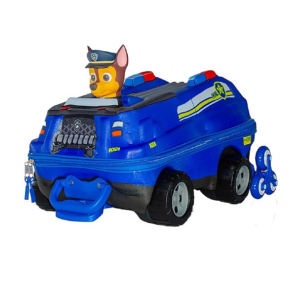 Mochila Escolar Patrulha Canina Chase Carro Maxtoy