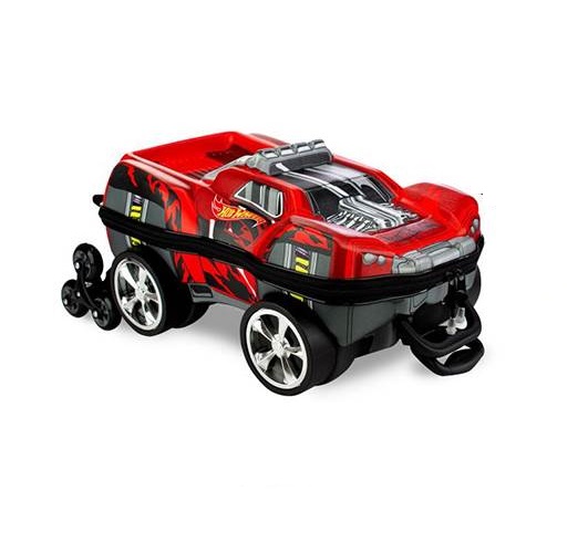 Mochila Escolar de Rodinhas Hot Wheels Night Shifter 3D Maxtoy