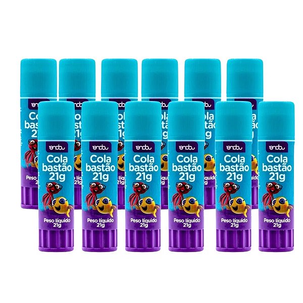 Kit De Cola Em Bastão 12 Unidades De 21g Cada - Onda