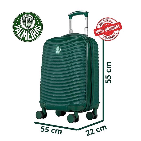 Mala de Viagem 10kg de Bordo Vega Palmeiras com Rodas 360° - Verde