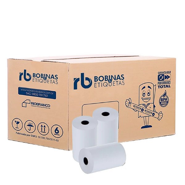 Bobina Térmica Branca 80x40 metros - 30 uni