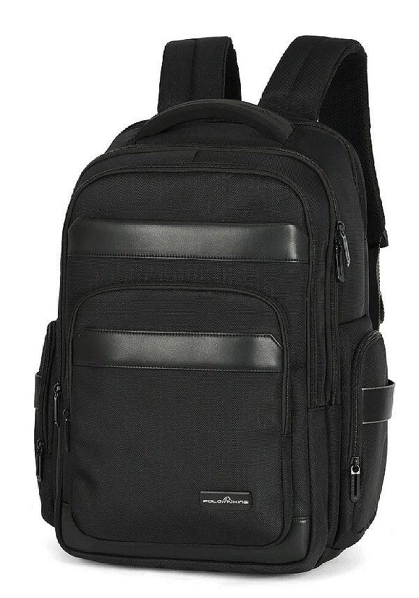 Mochila Executiva Polo King First Notebook Preto Grande
