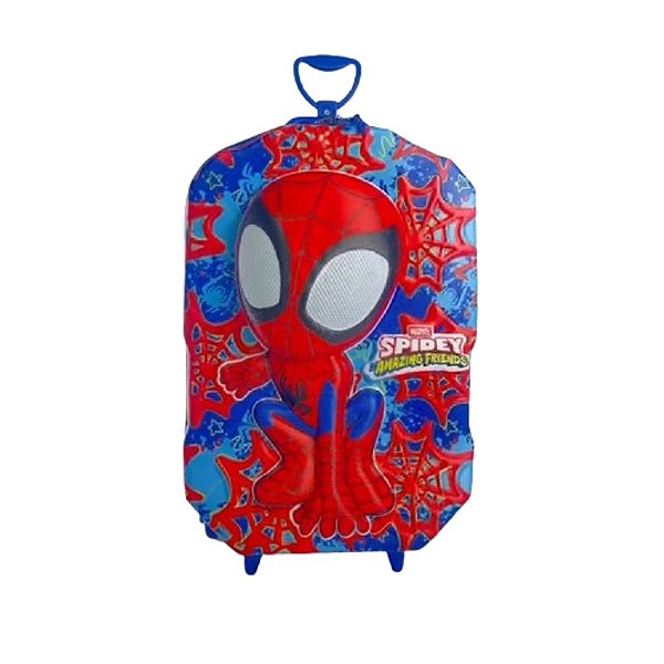 Mochila Escolar de Rodinhas Homem-Aranha Spidey - Vermelho