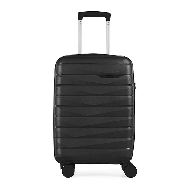 Mala de Bordo 10kg Bagaggio Polipropileno 4 Rodas Route Preta